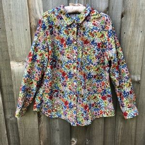 Old Navy Floral Button Up with “Vintage Vibe”